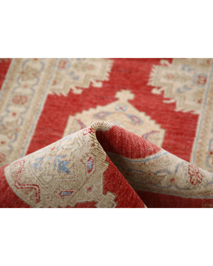 Ziegler 2' 9" X 7' 1" Hand Knotted Wool Rug 2' 9" X 7' 1" (84 X 216) / Red / Wool