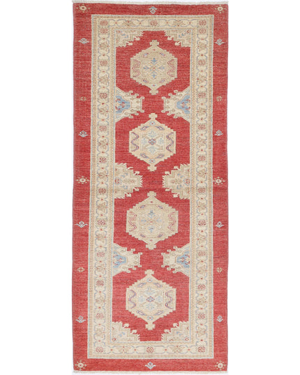 Ziegler 2' 9" X 7' 1" Hand Knotted Wool Rug 2' 9" X 7' 1" (84 X 216) / Red / Wool