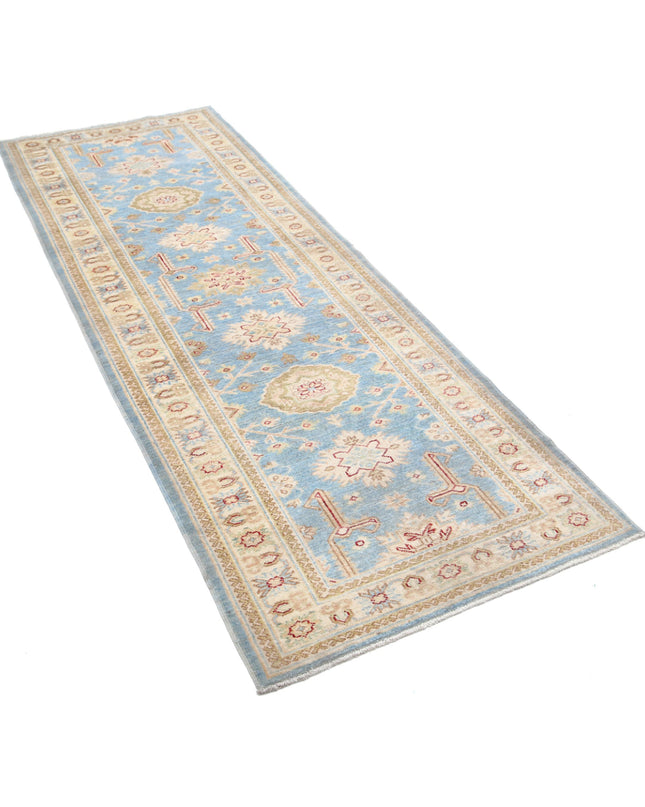 Ziegler 2' 9" X 7' 7" Hand Knotted Wool Rug 2' 9" X 7' 7" (84 X 231) / Blue / Wool
