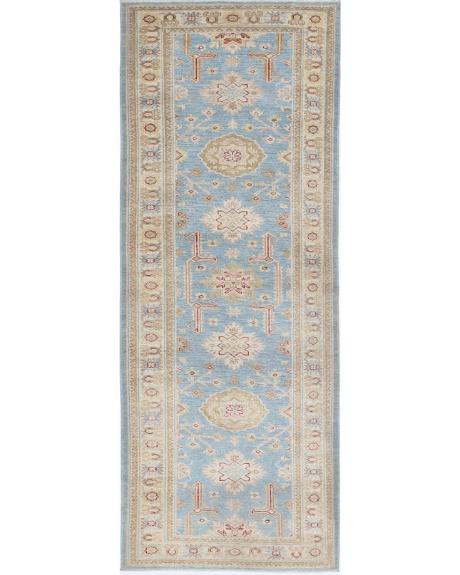 Ziegler 2' 9" X 7' 7" Hand Knotted Wool Rug 2' 9" X 7' 7" (84 X 231) / Blue / Wool