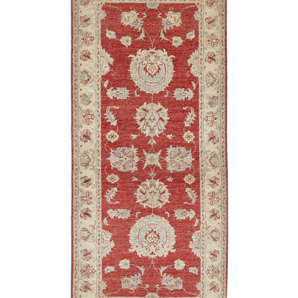 Ziegler 2' 9" X 6' 6" Hand Knotted Wool Rug 2' 9" X 6' 6" (84 X 198) / Red / Wool