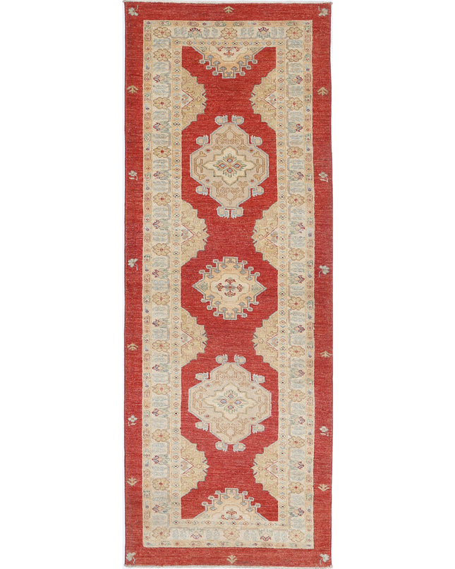 Ziegler 2' 9" X 7' 9" Hand Knotted Wool Rug 2' 9" X 7' 9" (84 X 236) / Red / Wool