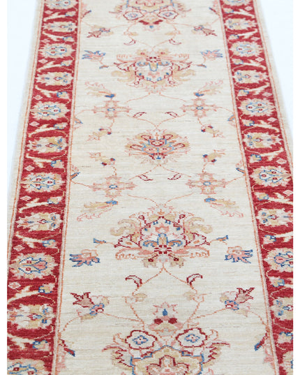 Ziegler 2' 1" X 5' 11" Hand Knotted Wool Rug 2' 1" X 5' 11" (63 X 180) / Ivory / Wool