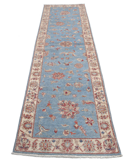Ziegler 2' 6" X 9' 10" Hand Knotted Wool Rug 2' 6" X 9' 10" (76 X 300) / Blue / Wool