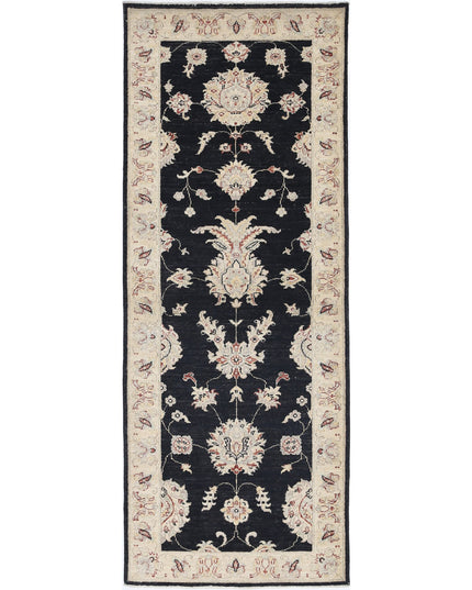 Ziegler 2' 6" X 6' 9" Hand Knotted Wool Rug 2' 6" X 6' 9" (76 X 206) / Black / Wool