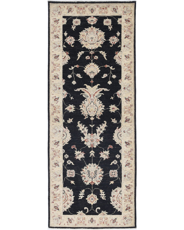 Ziegler 2' 6" X 6' 9" Hand Knotted Wool Rug 2' 6" X 6' 9" (76 X 206) / Black / Wool