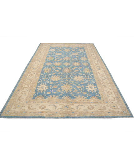 Ziegler 6' 8" X 9' 8" Hand Knotted Wool Rug 6' 8" X 9' 8" (203 X 295) / Blue / Wool