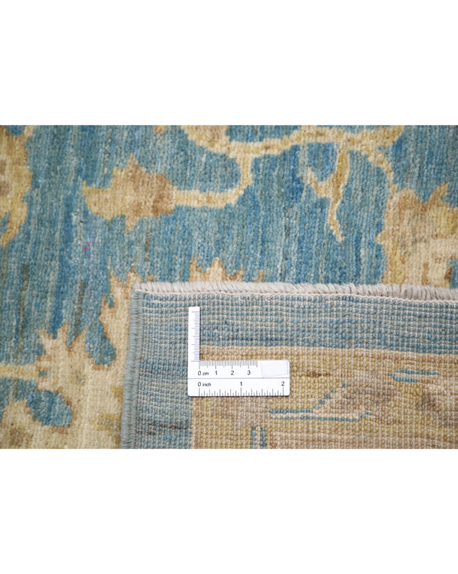 Ziegler 6' 8" X 9' 8" Hand Knotted Wool Rug 6' 8" X 9' 8" (203 X 295) / Blue / Wool
