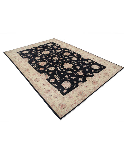 Ziegler 6' 8" X 9' 4" Hand Knotted Wool Rug 6' 8" X 9' 4" (203 X 284) / Black / Wool