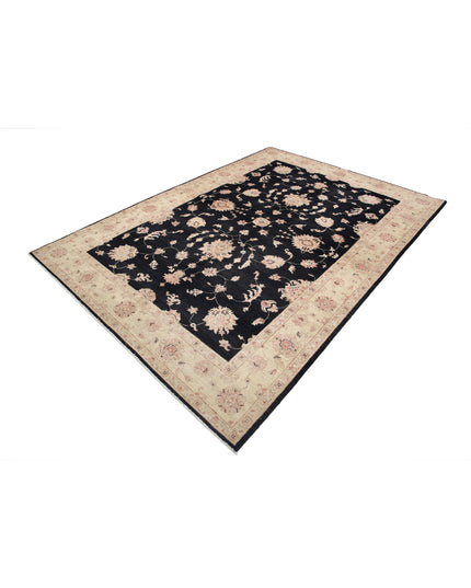 Ziegler 6' 8" X 9' 4" Hand Knotted Wool Rug 6' 8" X 9' 4" (203 X 284) / Black / Wool
