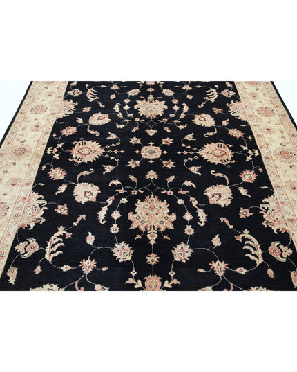 Ziegler 6' 8" X 9' 4" Hand Knotted Wool Rug 6' 8" X 9' 4" (203 X 284) / Black / Wool