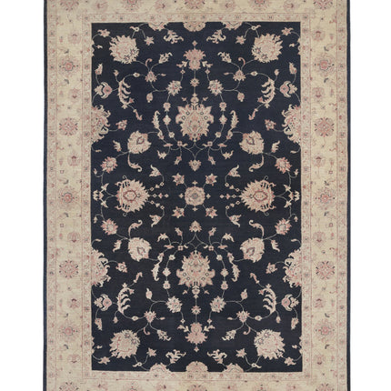 Ziegler 6' 8" X 9' 4" Hand Knotted Wool Rug 6' 8" X 9' 4" (203 X 284) / Black / Wool