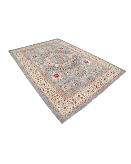 Ziegler 7' 1" X 10' 2" Hand Knotted Wool Rug 7' 1" X 10' 2" (216 X 310) / Blue / Wool