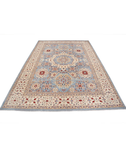 Ziegler 7' 1" X 10' 2" Hand Knotted Wool Rug 7' 1" X 10' 2" (216 X 310) / Blue / Wool