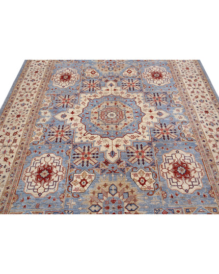 Ziegler 7' 1" X 10' 2" Hand Knotted Wool Rug 7' 1" X 10' 2" (216 X 310) / Blue / Wool