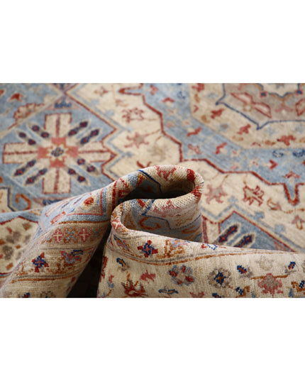 Ziegler 7' 1" X 10' 2" Hand Knotted Wool Rug 7' 1" X 10' 2" (216 X 310) / Blue / Wool