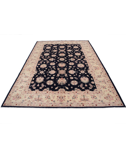 Ziegler 6' 10" X 9' 6" Hand Knotted Wool Rug 6' 10" X 9' 6" (208 X 290) / Black / Wool