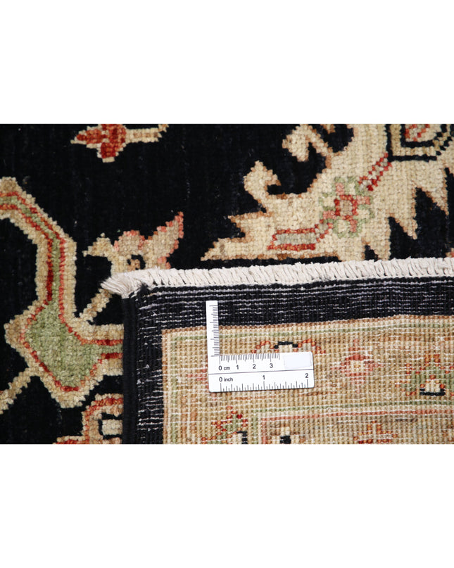 Ziegler 6' 7" X 9' 9" Hand Knotted Wool Rug 6' 7" X 9' 9" (201 X 297) / Black / Wool