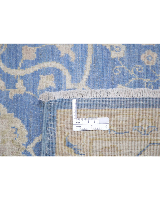 Ziegler 6' 7" X 9' 6" Hand Knotted Wool Rug 6' 7" X 9' 6" (201 X 290) / Blue / Wool