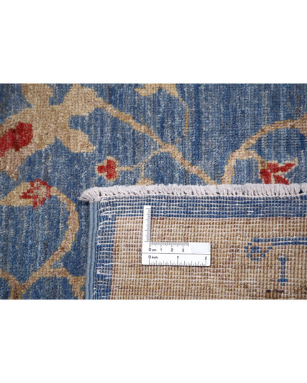 Ziegler 6' 3" X 9' 6" Hand Knotted Wool Rug 6' 3" X 9' 6" (191 X 290) / Blue / Wool