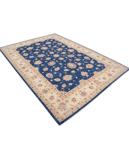 Ziegler 6' 9" X 9' 3" Hand Knotted Wool Rug 6' 9" X 9' 3" (206 X 282) / Blue / Wool