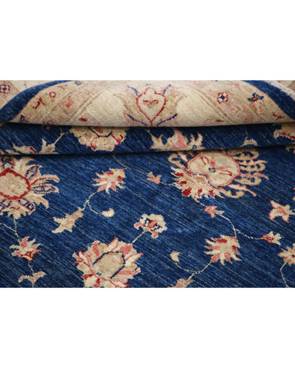 Ziegler 6' 9" X 9' 3" Hand Knotted Wool Rug 6' 9" X 9' 3" (206 X 282) / Blue / Wool