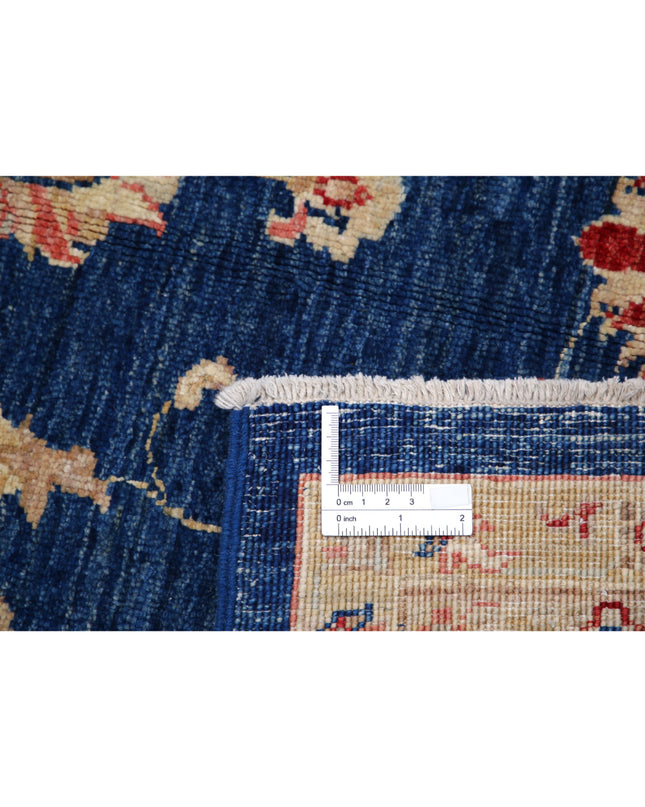 Ziegler 6' 9" X 9' 3" Hand Knotted Wool Rug 6' 9" X 9' 3" (206 X 282) / Blue / Wool