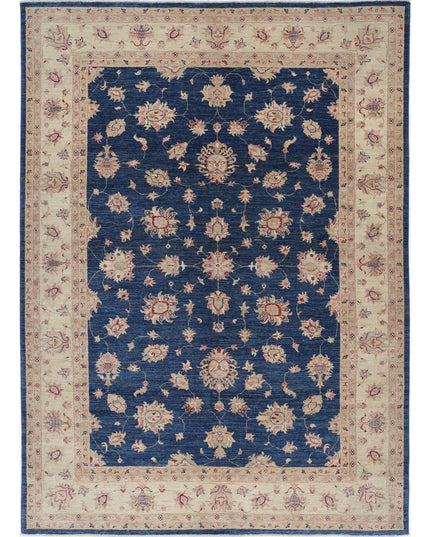 Ziegler 6' 9" X 9' 3" Hand Knotted Wool Rug 6' 9" X 9' 3" (206 X 282) / Blue / Wool