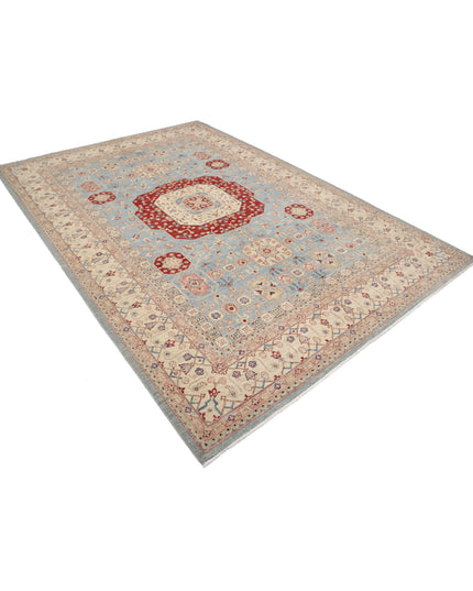 Ziegler 6' 8" X 9' 7" Hand Knotted Wool Rug 6' 8" X 9' 7" (203 X 292) / Blue / Wool