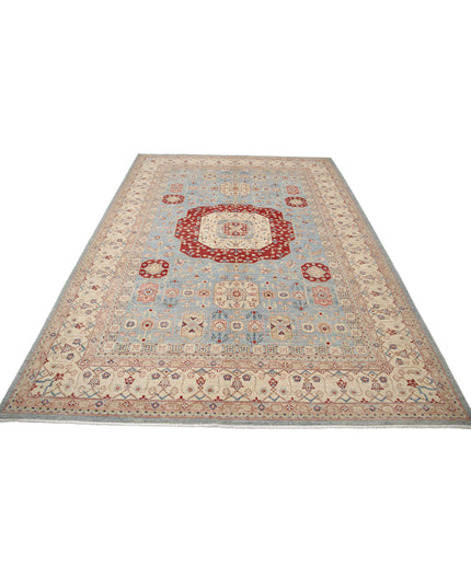 Ziegler 6' 8" X 9' 7" Hand Knotted Wool Rug 6' 8" X 9' 7" (203 X 292) / Blue / Wool