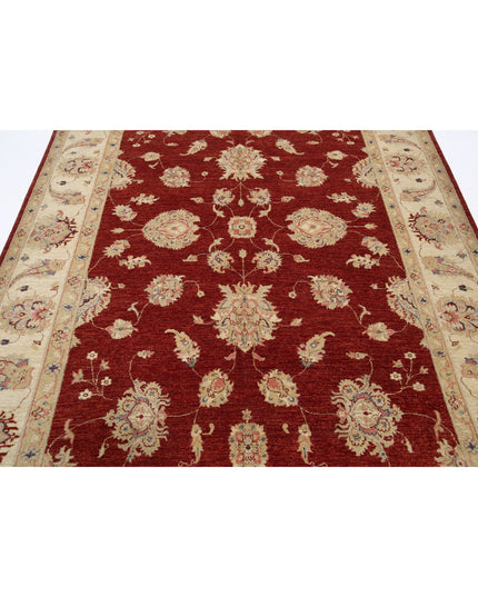 Ziegler 6' 7" X 9' 4" Hand Knotted Wool Rug 6' 7" X 9' 4" (201 X 284) / Red / Wool