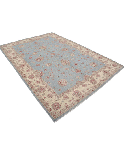 Ziegler 6' 9" X 9' 8" Hand Knotted Wool Rug 6' 9" X 9' 8" (206 X 295) / Blue / Wool