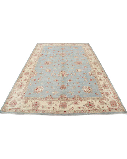 Ziegler 6' 9" X 9' 8" Hand Knotted Wool Rug 6' 9" X 9' 8" (206 X 295) / Blue / Wool