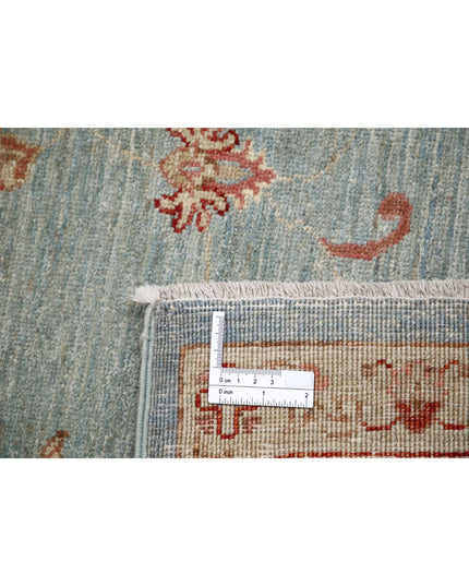 Ziegler 6' 9" X 9' 8" Hand Knotted Wool Rug 6' 9" X 9' 8" (206 X 295) / Blue / Wool