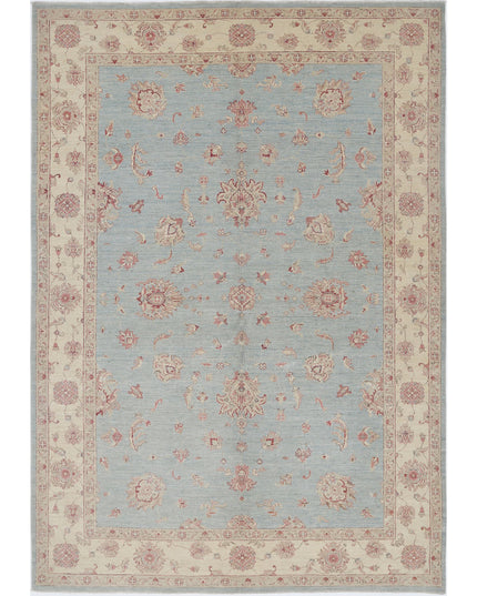 Ziegler 6' 9" X 9' 8" Hand Knotted Wool Rug 6' 9" X 9' 8" (206 X 295) / Blue / Wool