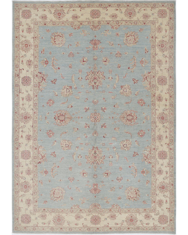 Ziegler 6' 9" X 9' 8" Hand Knotted Wool Rug 6' 9" X 9' 8" (206 X 295) / Blue / Wool