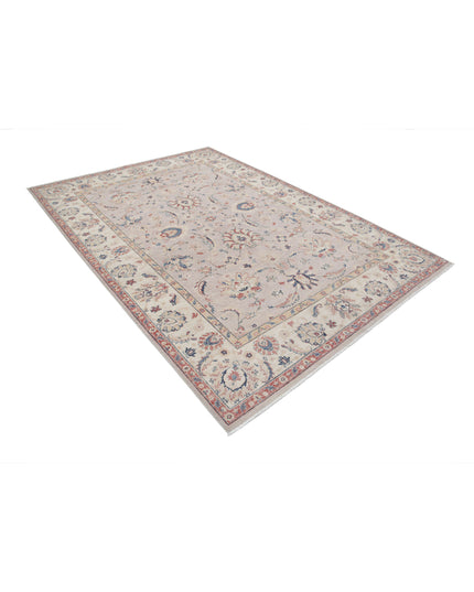 Ziegler 6' 6" X 9' 4" Hand Knotted Wool Rug 6' 6" X 9' 4" (198 X 284) / Grey / Wool