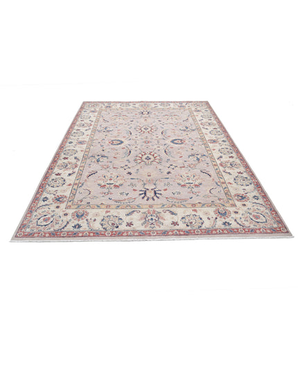 Ziegler 6' 6" X 9' 4" Hand Knotted Wool Rug 6' 6" X 9' 4" (198 X 284) / Grey / Wool