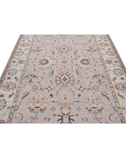 Ziegler 6' 6" X 9' 4" Hand Knotted Wool Rug 6' 6" X 9' 4" (198 X 284) / Grey / Wool