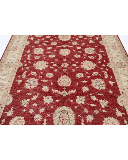 Ziegler 6' 7" X 9' 8" Hand Knotted Wool Rug 6' 7" X 9' 8" (201 X 295) / Red / Wool