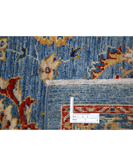 Ziegler 6' 8" X 9' 8" Hand Knotted Wool Rug 6' 8" X 9' 8" (203 X 295) / Blue / Wool