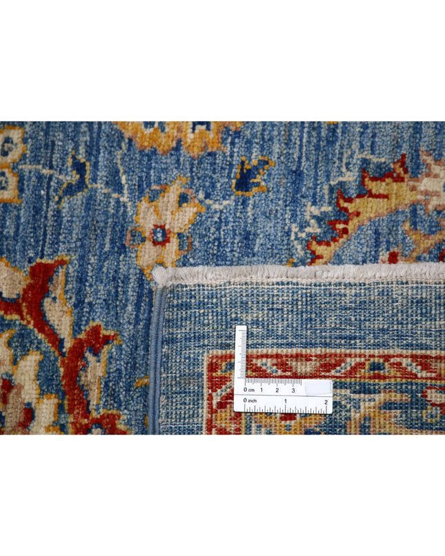 Ziegler 6' 8" X 9' 8" Hand Knotted Wool Rug 6' 8" X 9' 8" (203 X 295) / Blue / Wool