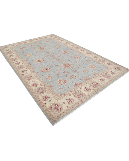 Ziegler 6' 9" X 9' 8" Hand Knotted Wool Rug 6' 9" X 9' 8" (206 X 295) / Blue / Wool