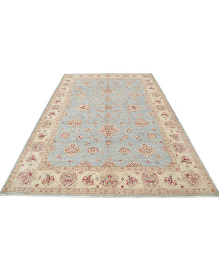 Ziegler 6' 9" X 9' 8" Hand Knotted Wool Rug 6' 9" X 9' 8" (206 X 295) / Blue / Wool
