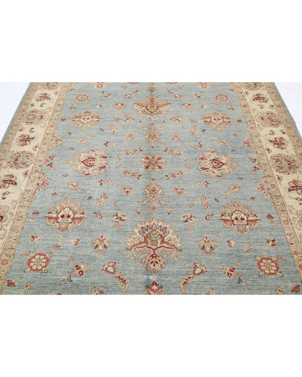 Ziegler 6' 9" X 9' 8" Hand Knotted Wool Rug 6' 9" X 9' 8" (206 X 295) / Blue / Wool