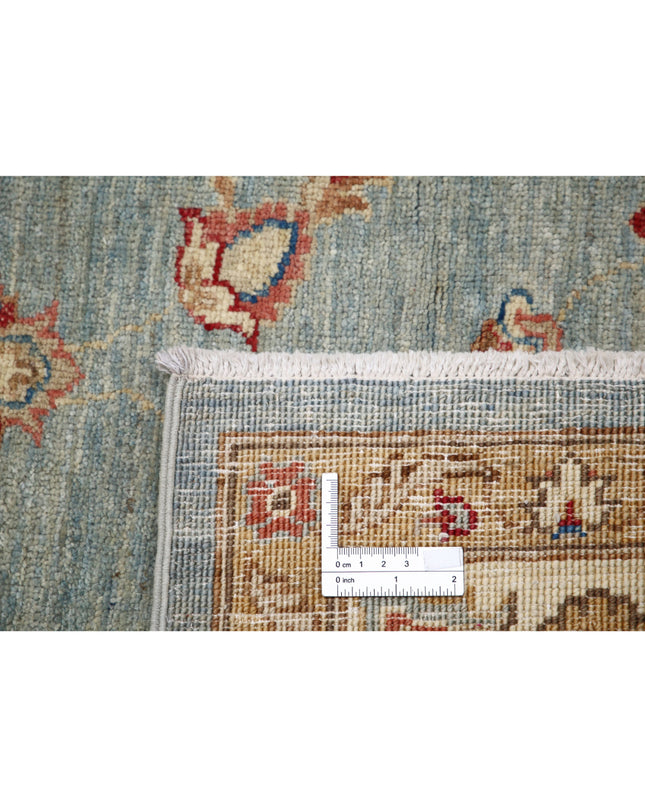 Ziegler 6' 9" X 9' 8" Hand Knotted Wool Rug 6' 9" X 9' 8" (206 X 295) / Blue / Wool