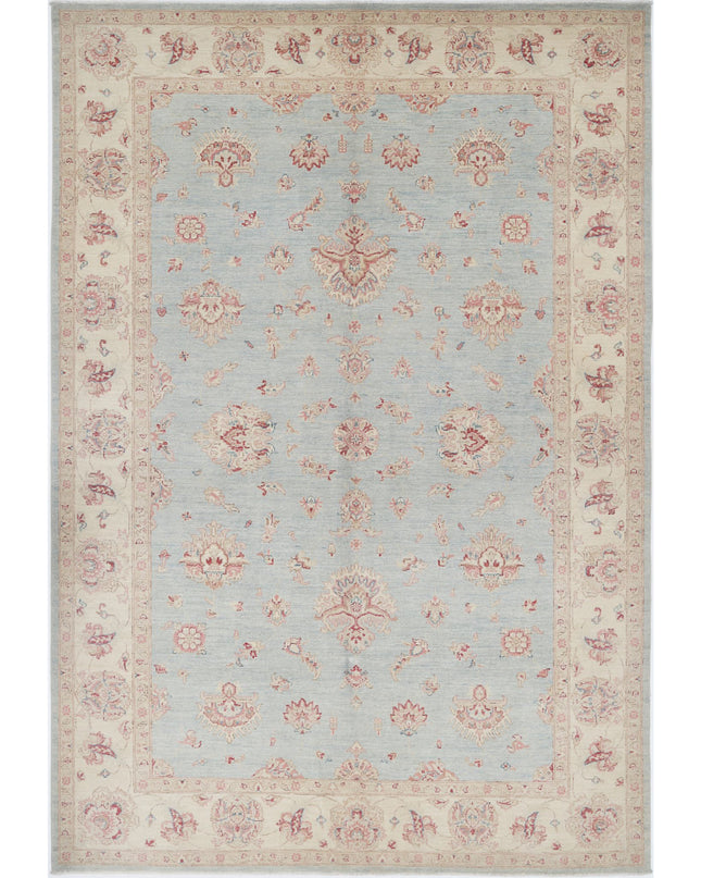 Ziegler 6' 9" X 9' 8" Hand Knotted Wool Rug 6' 9" X 9' 8" (206 X 295) / Blue / Wool