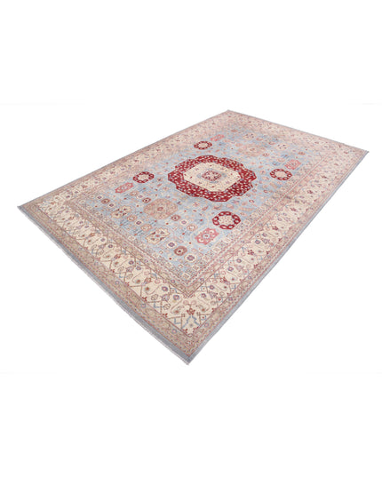 Ziegler 6' 4" X 10' 0" Hand Knotted Wool Rug 6' 4" X 10' 0" (193 X 305) / Blue / Wool