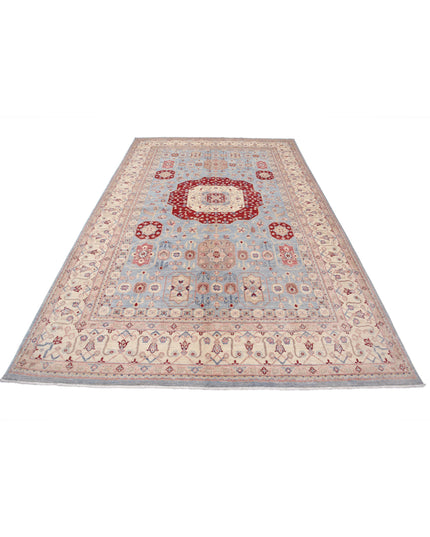 Ziegler 6' 4" X 10' 0" Hand Knotted Wool Rug 6' 4" X 10' 0" (193 X 305) / Blue / Wool