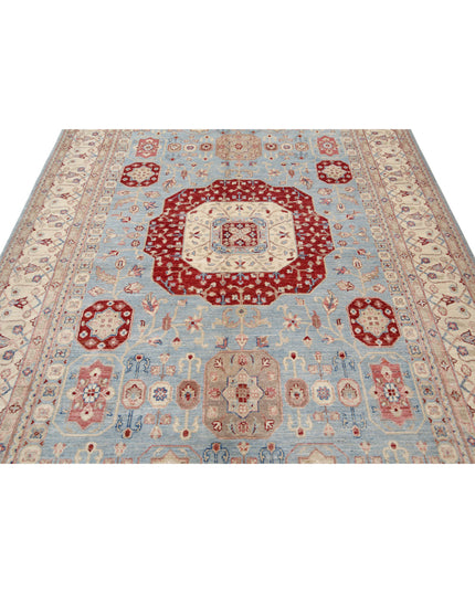 Ziegler 6' 4" X 10' 0" Hand Knotted Wool Rug 6' 4" X 10' 0" (193 X 305) / Blue / Wool